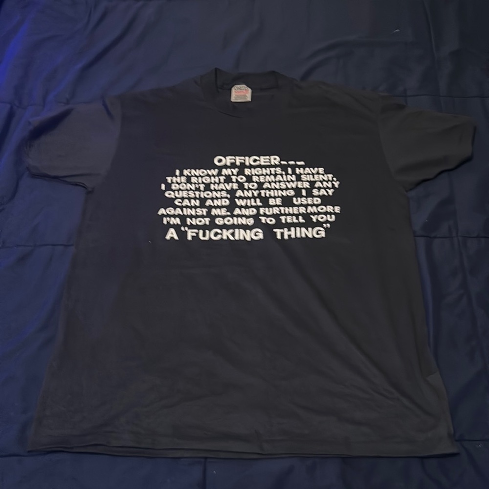 Vintage Officer I know my rights TEE